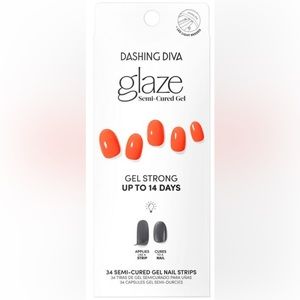 Gel semi cured nails Pop Pink BRANED NEW - SEALED